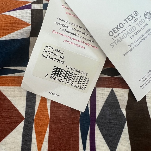 NWOT | Sezane Mali Mini Skirt size 2 EU 34 - Picture 5 of 7